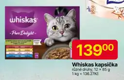 Hruška Whiskas kapsička nabídka