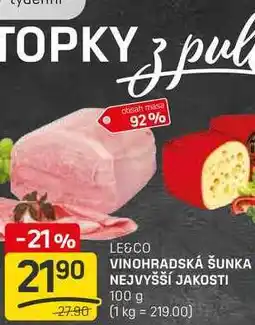 Flop VINOHRADSKÁ ŠUNKA NEJVYŠŠÍ JAKOSTI 100g nabídka