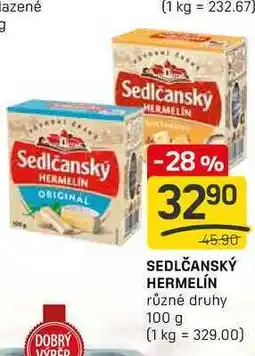 Flop SEDLČANSKÝ HERMELÍN různé druhy 100g nabídka