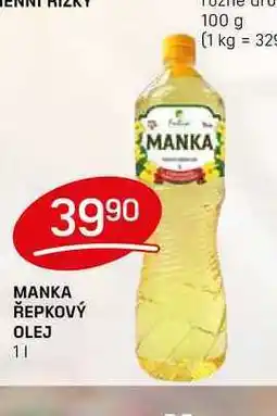 Flop MANKA ŘEPKOVÝ OLEJ 1l nabídka