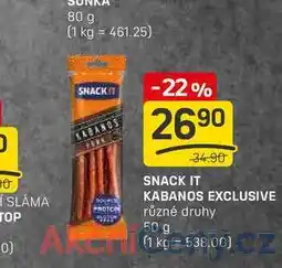 Flop SNACK IT KABANOS EXCLUSIVE různé druhy 50 g nabídka