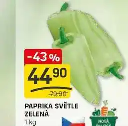 Flop PAPRIKA SVĚTLE ZELENÁ 1 kg nabídka