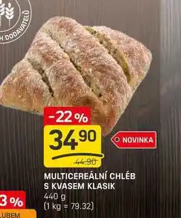 Flop MULTICEREÁLNÍ CHLÉB S KVASEM KLASIK 440 g nabídka
