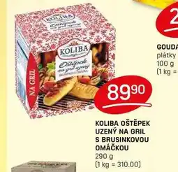 Flop KOLIBA OŠTĚPEK UZENÝ NA GRIL S BRUSINKOVOU OMÁČKOU 290 g nabídka