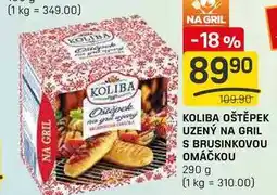 Flop KOLIBA OŠTĚPEK UZENÝ NA GRIL S BRUSINKOVOU OMÁČKOU 290 g nabídka