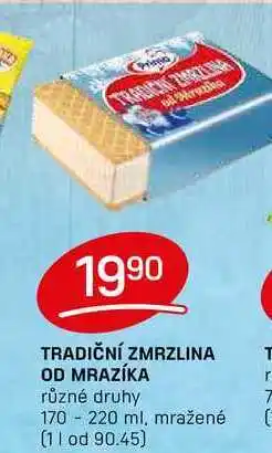 Flop TRADIČNÍ ZMRZLINA OD MRAZÍKA různé druhy 170 -220 ml nabídka