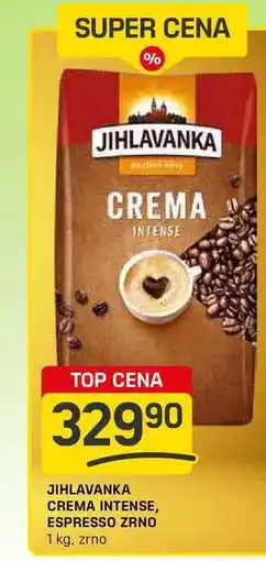 Flop JIHLAVANKA CREMA INTENSE, ESPRESSO ZRNO 1 kg nabídka