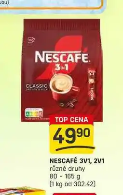 Flop NESCAFÉ 3V1, 2V1 různé druhy 80-165 g nabídka