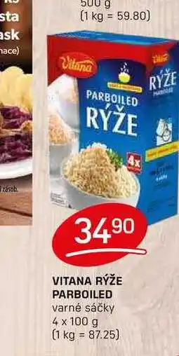 Flop VITANA RÝŽE PARBOILED varné sáčky 4 x 100g nabídka