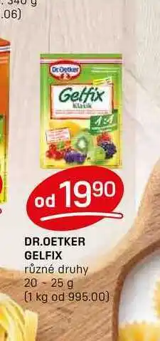 Flop DR.OETKER GELFIX různé druhy 20-25 g nabídka