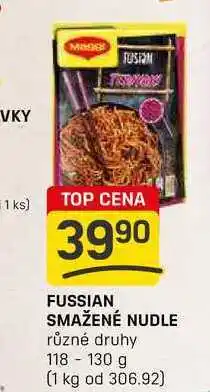 Flop FUSSIAN SMAŽENÉ NUDLE různé druhy 130 g nabídka
