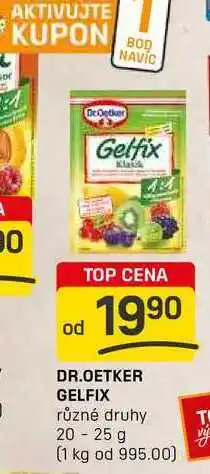 Flop DR.OETKER GELFIX různé druhy 20-25 g nabídka