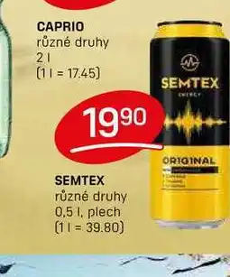 Flop SEMTEX různé druhy 0,5l, plech nabídka