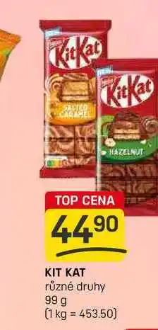 Flop KIT KAT různé druhy 99 g nabídka