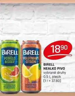 Flop BIRELL NEALKO PIVO vybrané druhy 0,5 1, plech nabídka