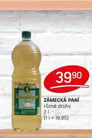 Flop ZÁMECKÁ PANÍ různé druhy 2l nabídka
