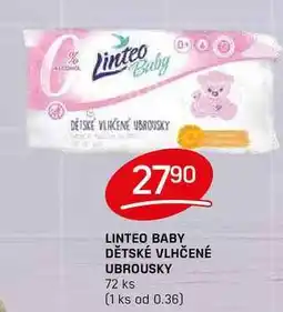 Flop LINTEO BABY DĚTSKÉ VLHČENÉ UBROUSKY 72 ks nabídka