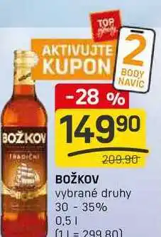Flop BOŽKOV vybrané druhy 30-35% 0,5l nabídka