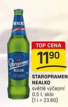 Flop STAROPRAMEN NEALKO světlé výčepní 0,5l nabídka