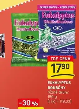 Flop EUKALYPTUS BONBÓNY různé druhy 150 g nabídka