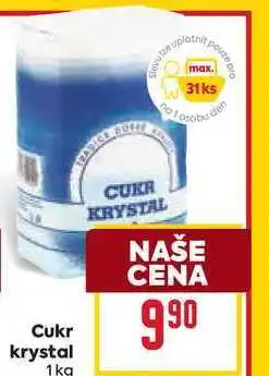 Billa Cukr krystal 1 kg nabídka