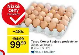 Tesco Tesco Čerstvá vejce z podestýlky, 30 ks, velikost S nabídka