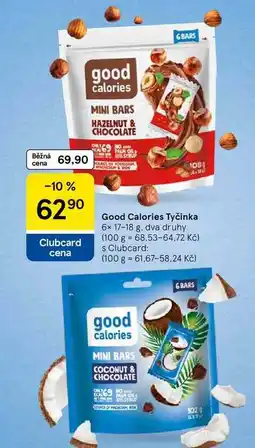 Tesco Good Calories Tyčinka, 6x 17-18 g, dva druhy nabídka