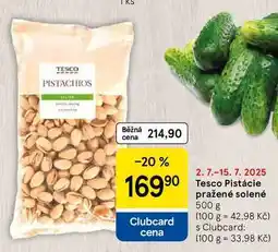 Tesco Tesco Pistácie pražené solené, 500 g nabídka