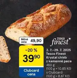 Tesco Tesco Finest Krystal chléb z kamenné pece, 460 g nabídka