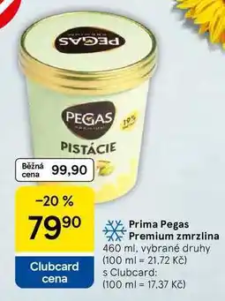 Tesco Prima Pegas Premium zmrzlina, 460 ml, vybrané druhy nabídka