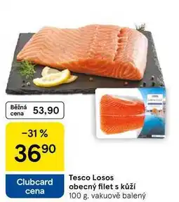 Tesco Tesco Losos obecný filet s kůží, 100 g nabídka