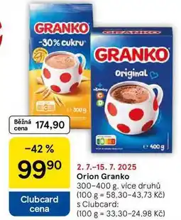 Tesco Orion Granko, 300-400 g, více druhů nabídka