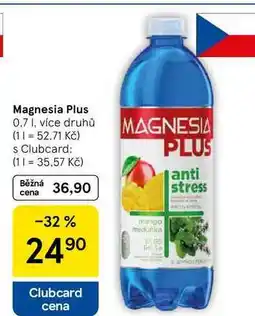 Tesco Magnesia Plus, 0.7 I, více druhů nabídka
