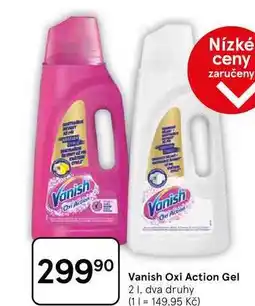 Tesco Vanish Oxi Action Gel, 2 l, dva druhy nabídka