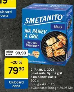 Tesco Smetanito Sýr na gril a na pánev klasik, 200 g nabídka