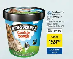 Tesco Ben & Jerry's zmrzlina Cookie Dough, 465 ml nabídka