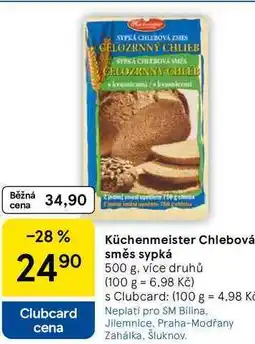 Tesco Küchenmeister Chlebová směs sypká, 500 g, více druhů nabídka