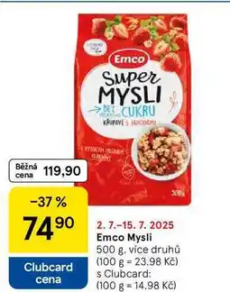 Tesco Emco Mysli, 500 g, více druhů nabídka