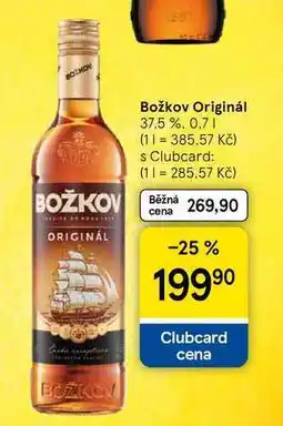 Tesco Božkov Originál 37,5%, 0.7 l nabídka