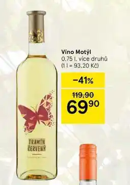 Tesco Víno Motýl, 0.75 l, více druhů nabídka