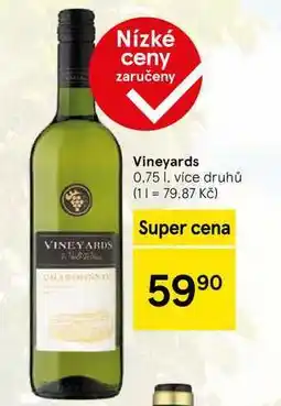 Tesco Vineyards, 0.75 l, více druhů nabídka