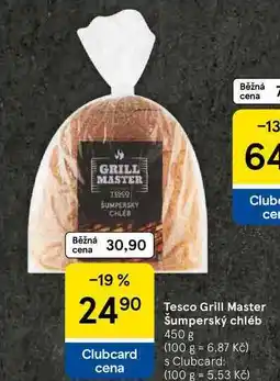 Tesco Tesco Grill Master Šumperský chléb, 450 g nabídka