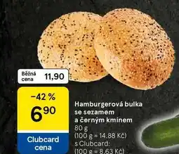 Tesco Hamburgerová bulka se sezamem a černým kmínem, 80 g nabídka