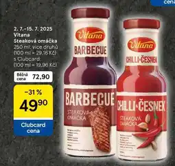 Tesco Vitana Steaková omáčka, 250 ml nabídka