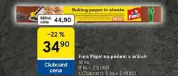 Tesco Fino Papír na pečení v arších, 16 ks nabídka