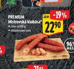 Albert PREMIUM Mistrovská klobása 100 g nabídka