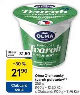 Tesco Olma Olomoucký tvaroh polotučný, 250 g nabídka