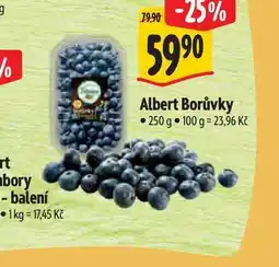 Albert Albert Borůvky 250 g nabídka