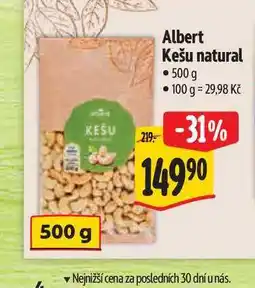 Albert Albert Kešu natural 500 g nabídka