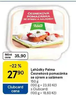 Tesco Lahůdky Palma se sýrem a salámem, 150 g nabídka